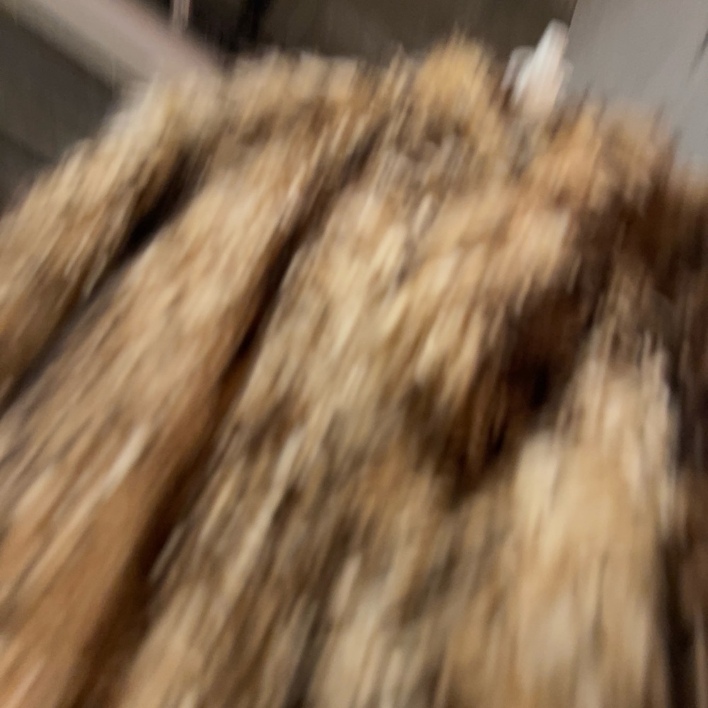 Faux Fur Coat in Brown and Black - Picture 5 of 6